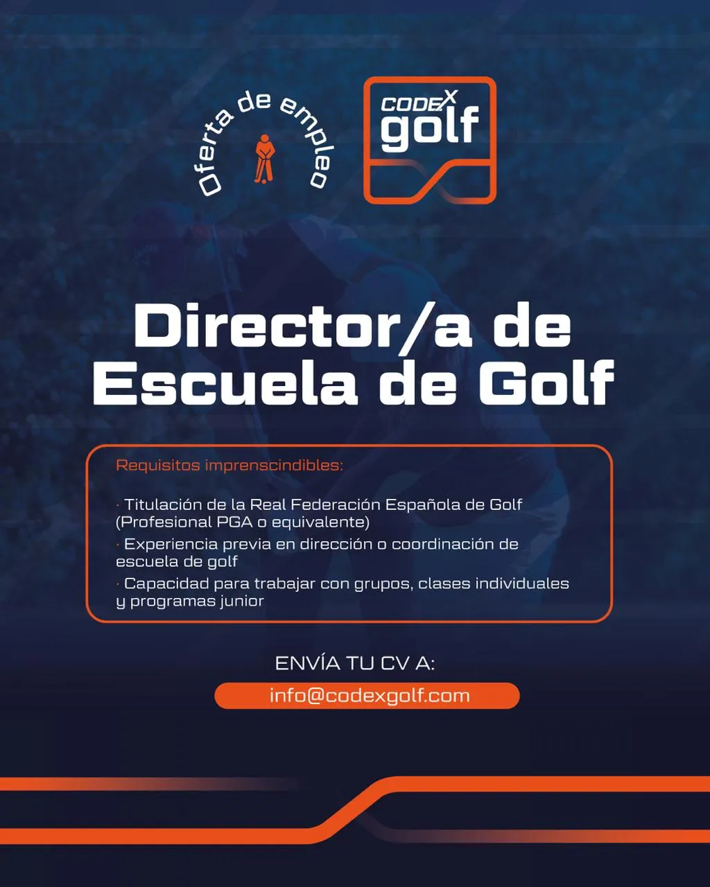 Golf Academy Director Job Opportunity in Costa del Sol