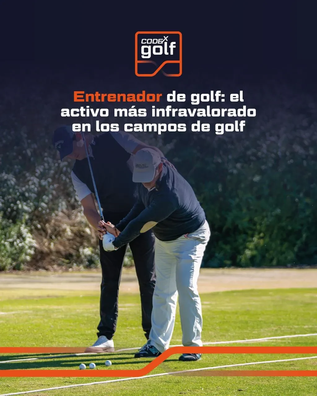 entrenador de golf en campos de golf