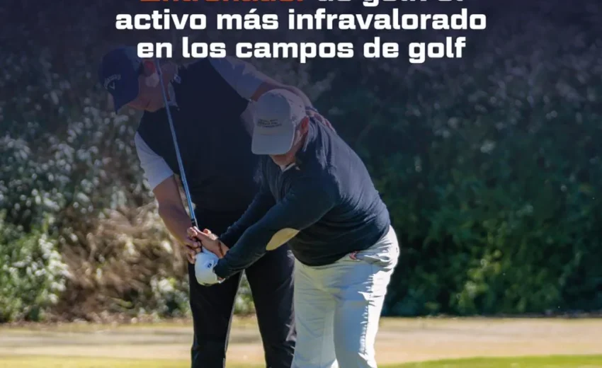 entrenador de golf en campos de golf