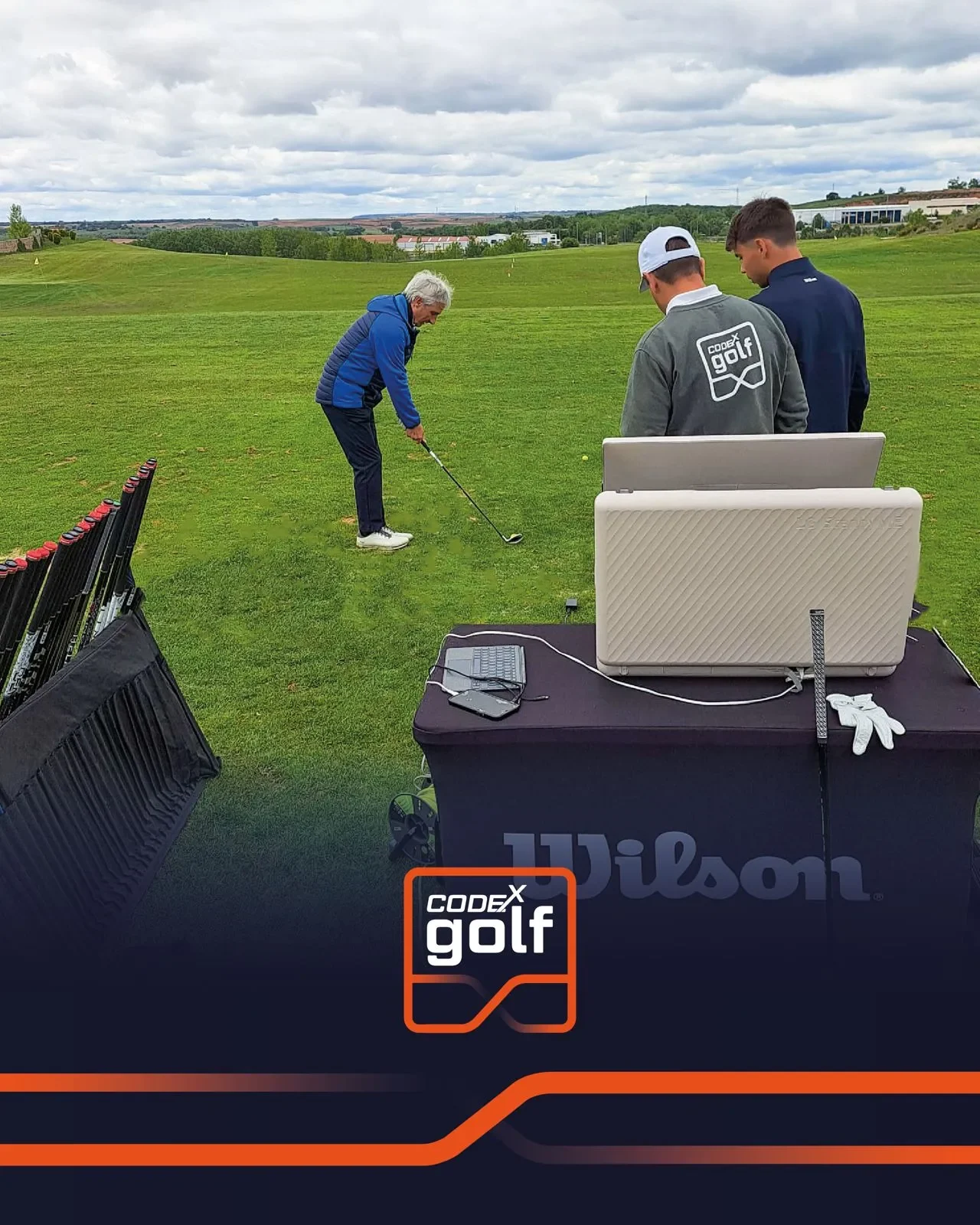 sesión de fitting de palos con Wilson en Codex Golf Burgos