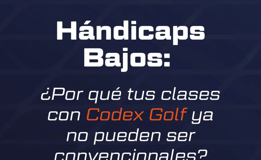 Portada de Codex Golf sobre el diagnóstico del swing en clases para hándicaps bajos