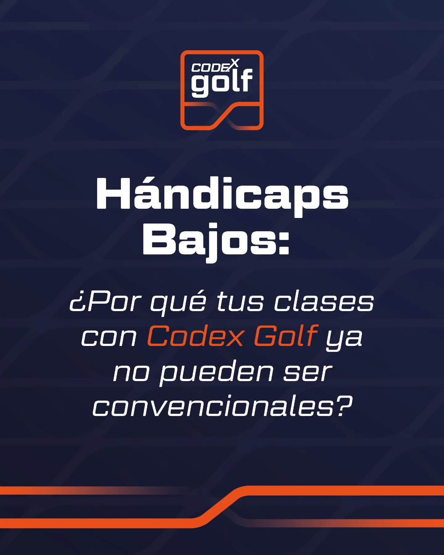 Portada de Codex Golf sobre el diagnóstico del swing en clases para hándicaps bajos