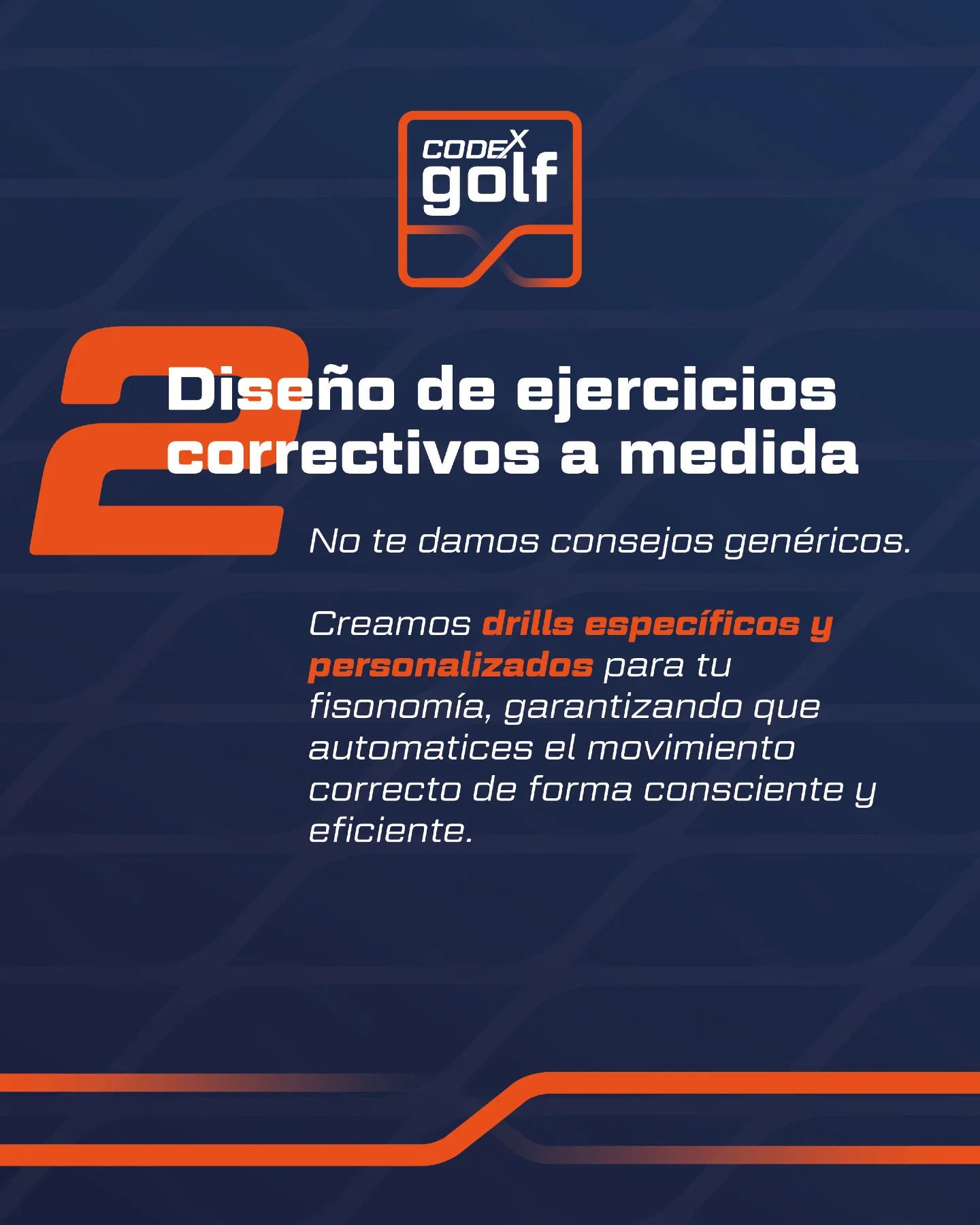 Diseño de ejercicios correctivos a medida tras el diagnóstico del swing